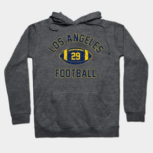 Retro Los Angeles Football Distressed Logo Hoodie